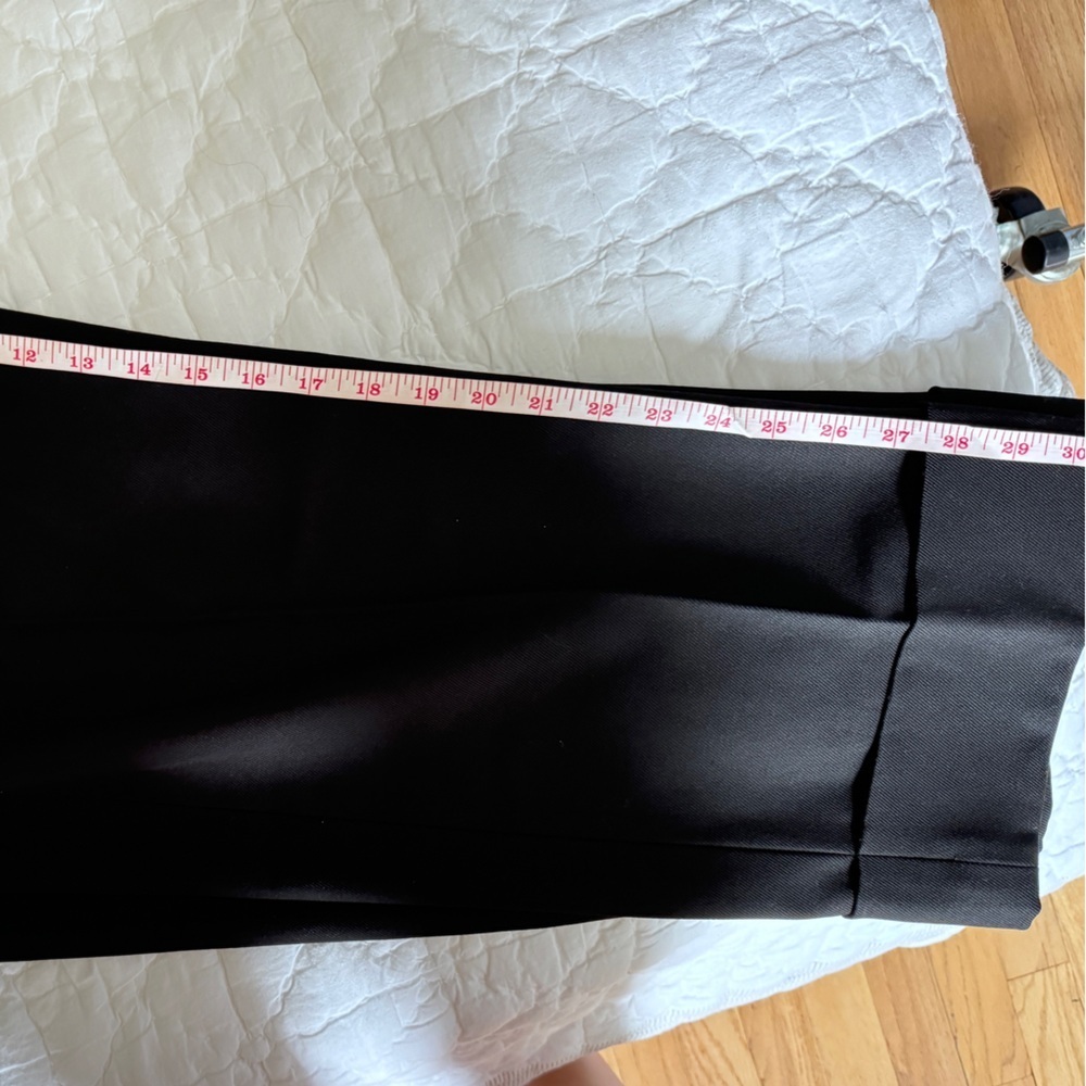 NWT rag & bone Marianne Italian Wool Women's Black Straight Leg Pleated … - Picture 11 of 12